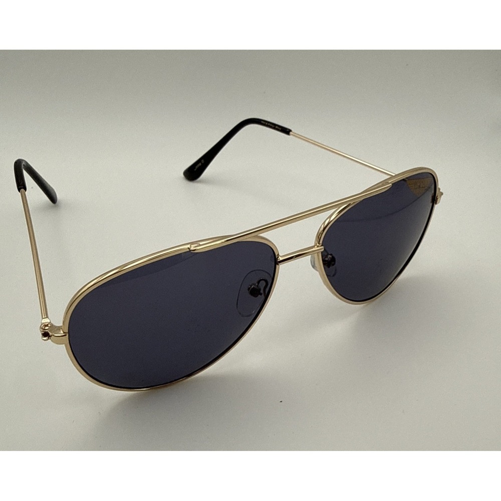 Top Gun Maverick Gold Frame Aviator Sunglasses Aviators Dark Smoke Lenses